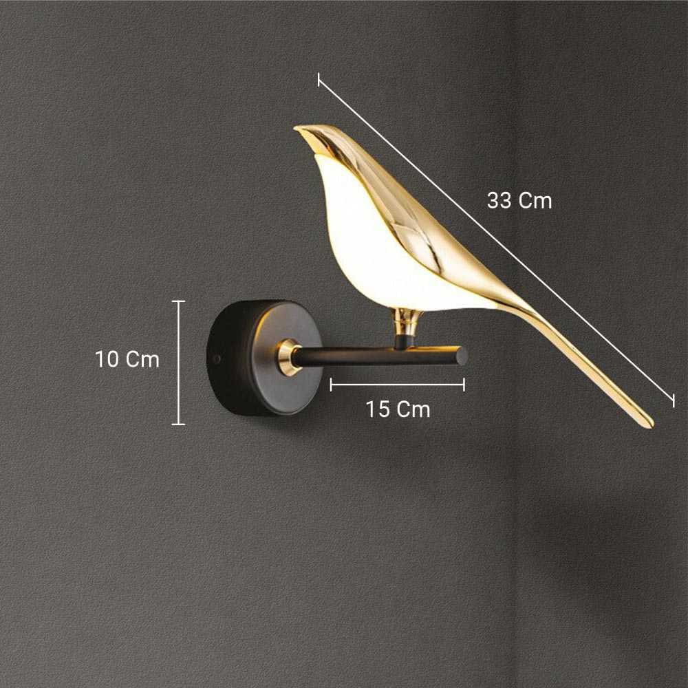 Bird Modern Metal Wall Light for Drawing Room