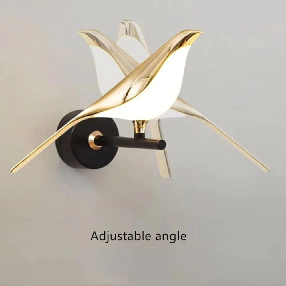 Bird Modern Metal Wall Light for Drawing Room