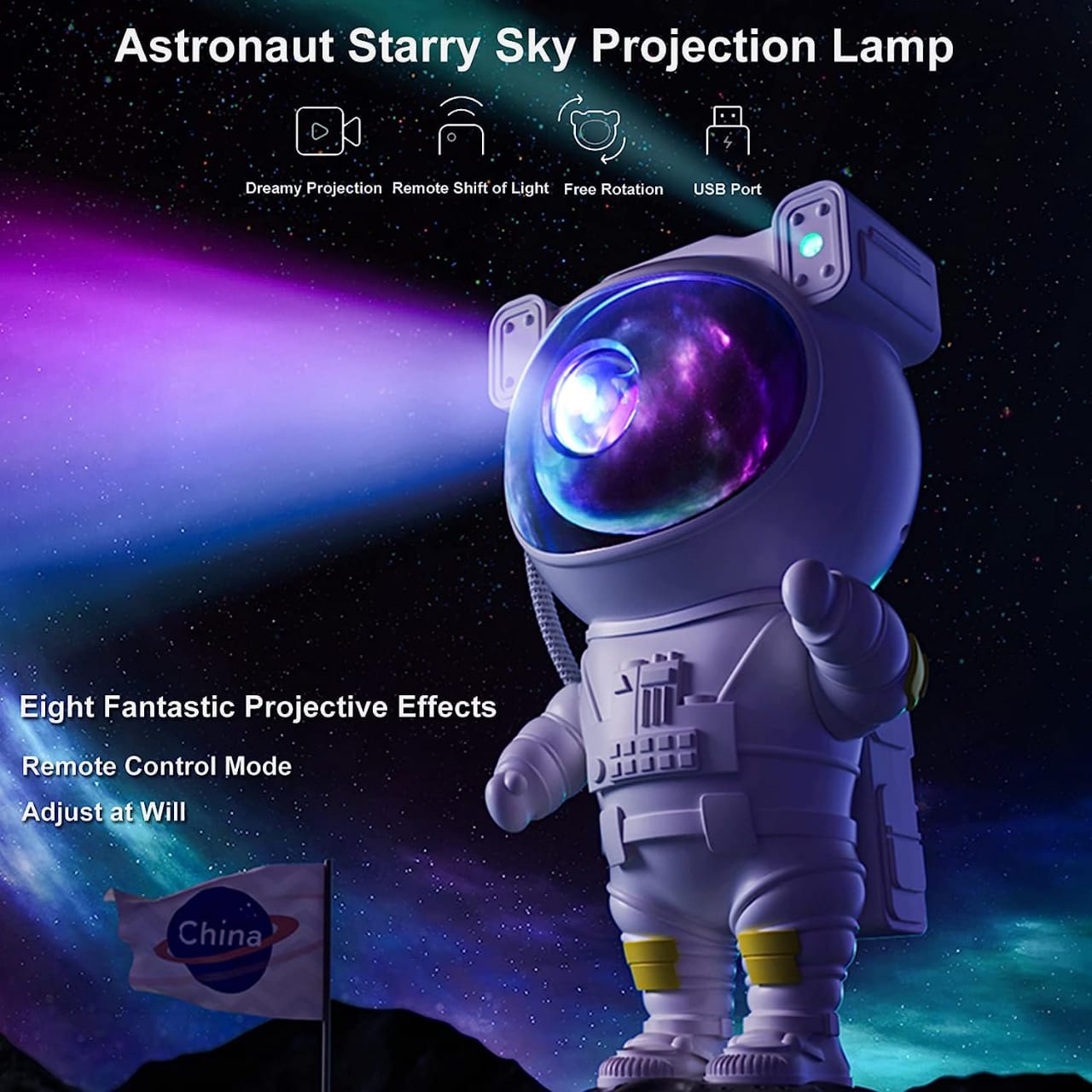 Astronaut Galaxy Ceiling Light Projector with Timer