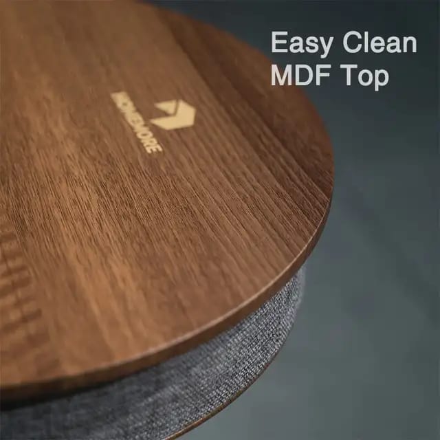 Smart Round Coffee Table with Built-in Speaker and Wireless Charger