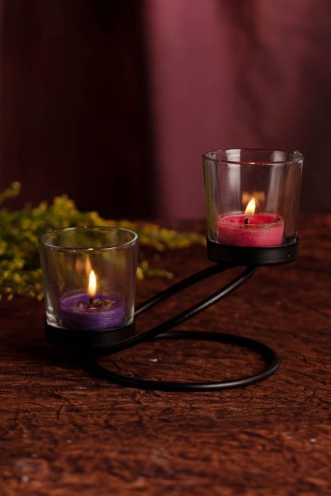 Black Candle Holder