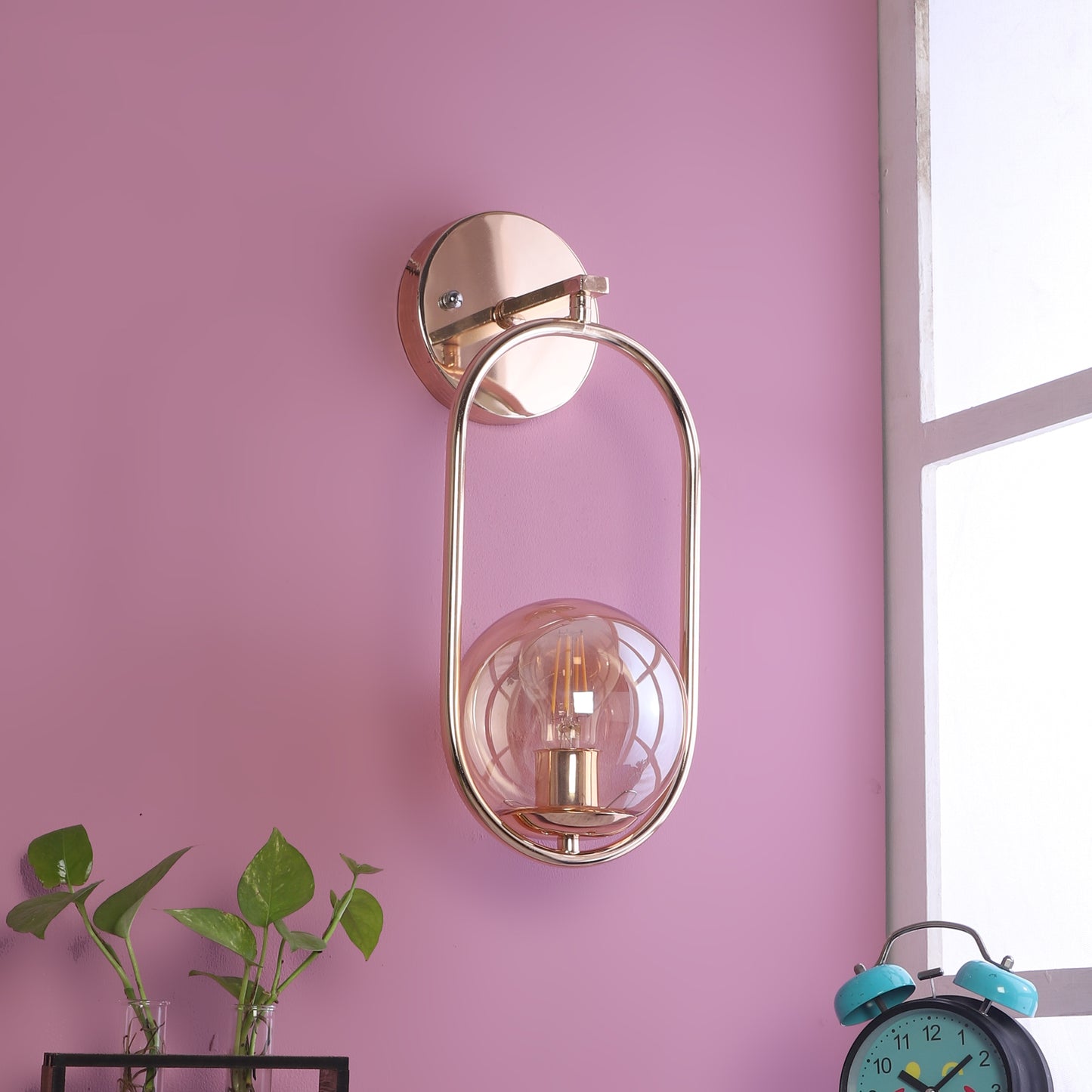 Designer Lighting Golden Finish Wall Light