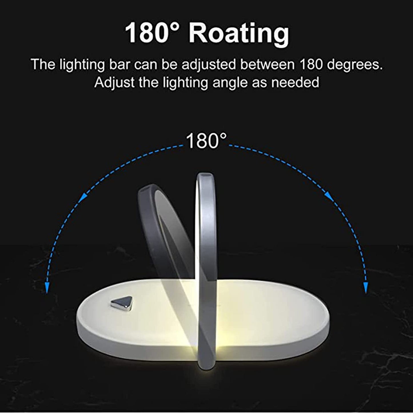 Night Light with Wireless Charger, 3 in 1 Touch Lamp