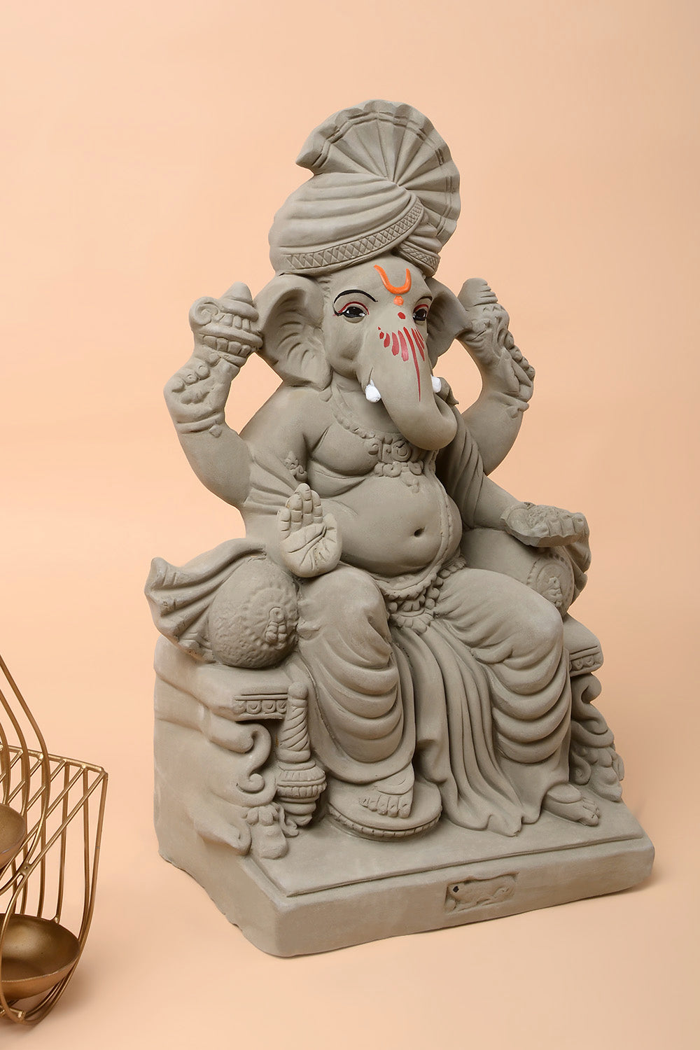 12 inch lal bhag Eco friendly Ganesh ji