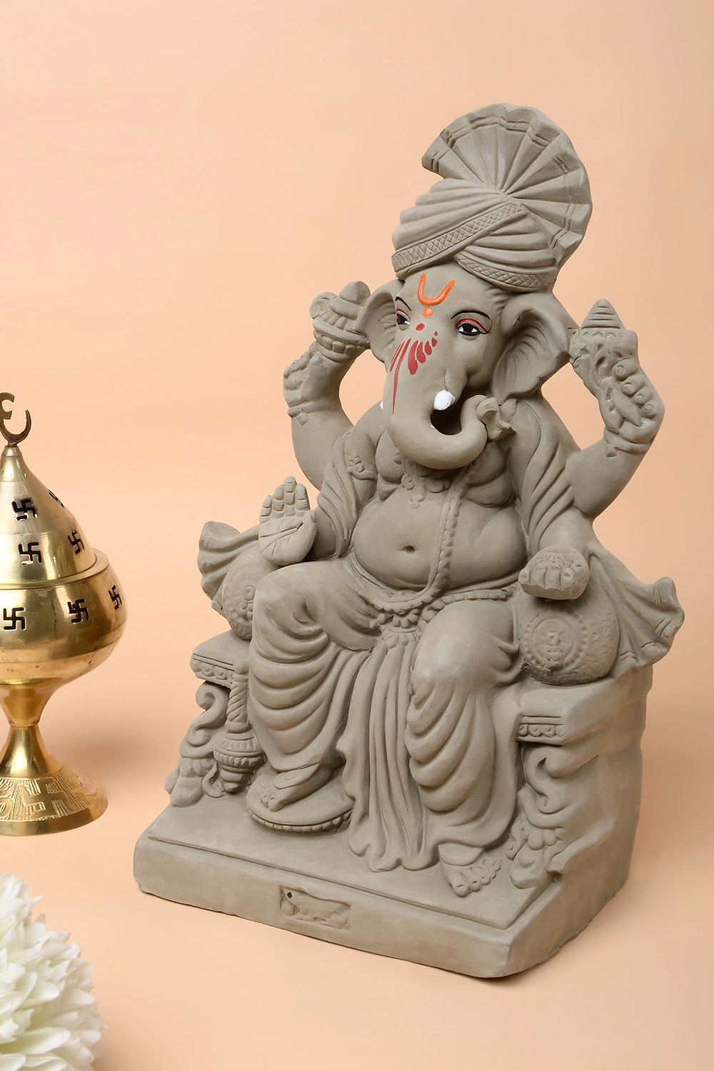12 inch lal bhag Eco friendly Ganesh ji