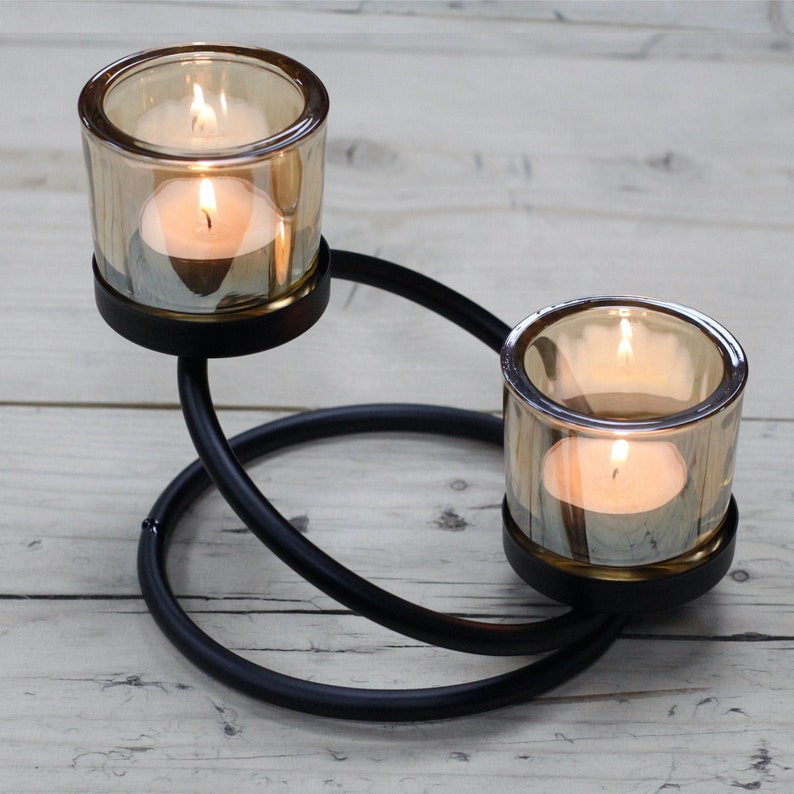 Black Candle Holder