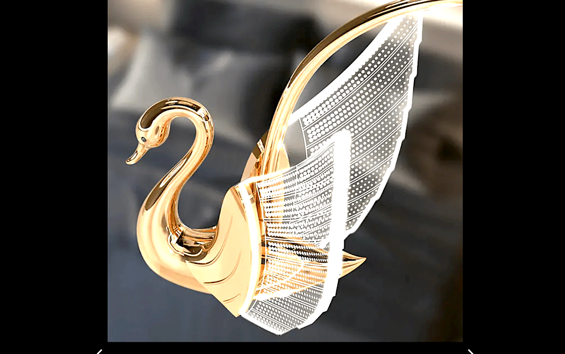 LED SWAN PENDANT LAMP - WARM WHITE