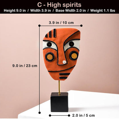 High Spirit Resin Face Table Decor