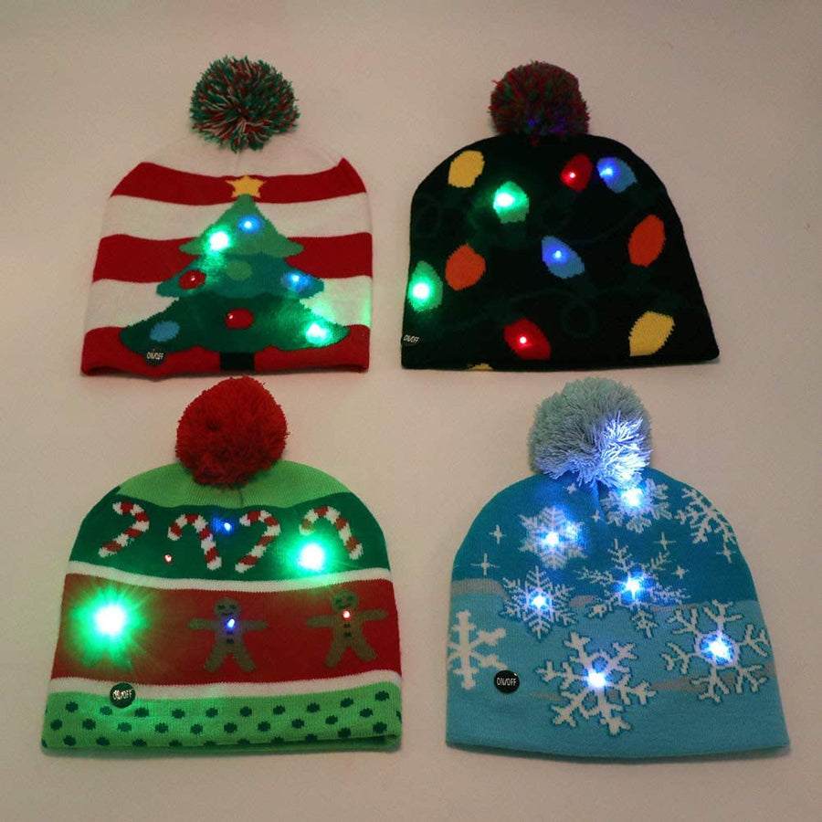 Christmas Light Up Hat LED Knitted Hat