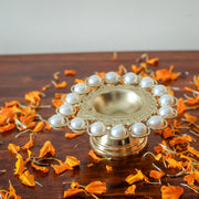 Metallic Pearl Diya