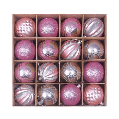 Christmas Tree Decorative Balls Pendant (PINK)