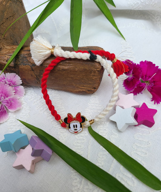 Minnie thread rakhi