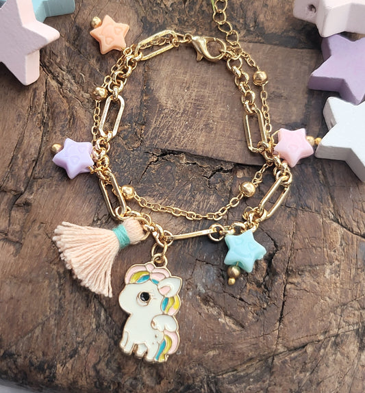 Unicorn charm bracelet