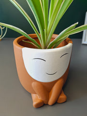 Cute Face Ceramic Flower Pot