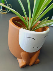 Cute Face Ceramic Flower Pot