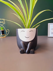 Cute Face Ceramic Flower Pot