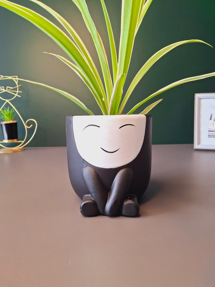 Cute Face Ceramic Flower Pot