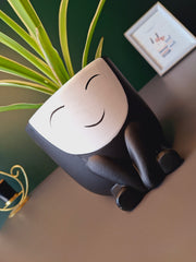 Cute Face Ceramic Flower Pot