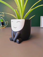 Cute Face Ceramic Flower Pot
