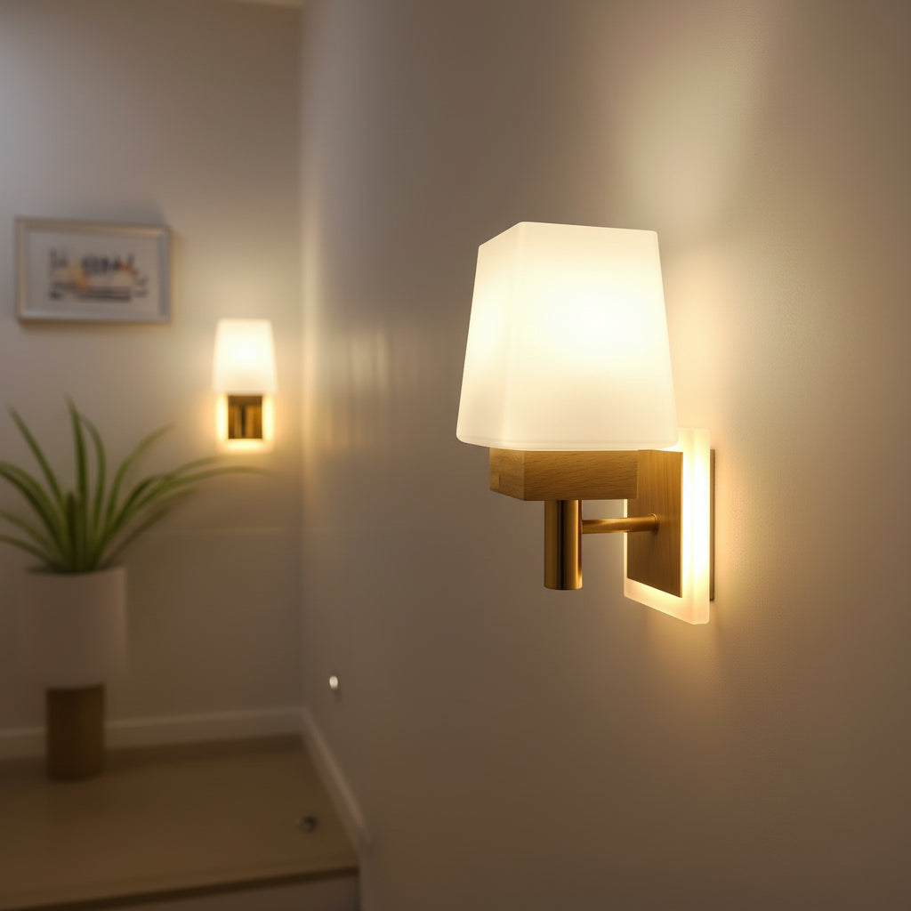 Creative Wood Wall Lantern Modern Simple Wall Light