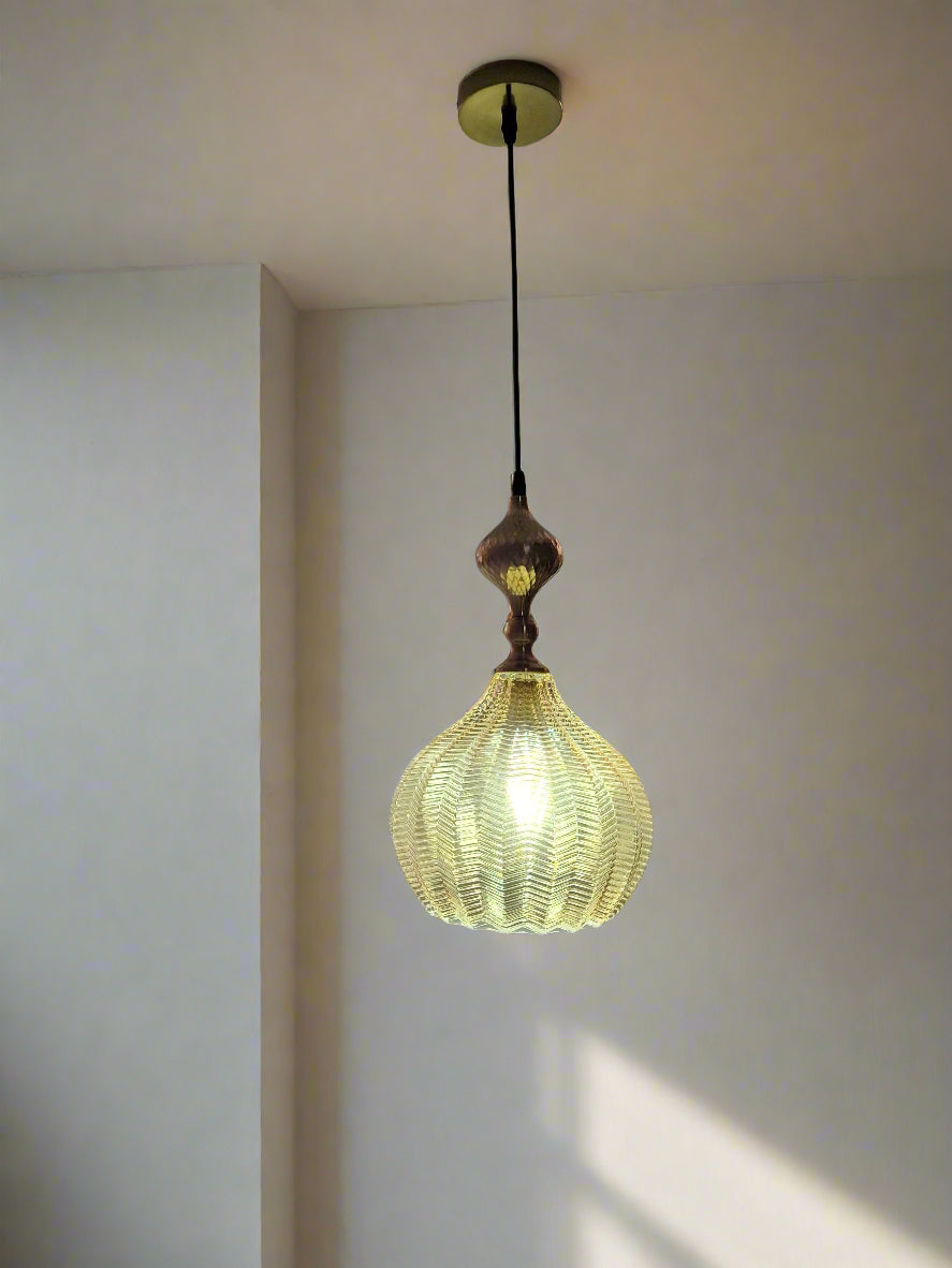 Simple Modern Wrought Iron Glass Chandelier,E27 Single Head