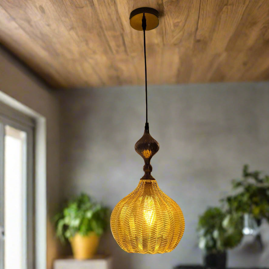 Simple Modern Wrought Iron Glass Chandelier,E27 Single Head