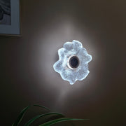 Crystal Gold LED  Flower Glass Style Wall Light
