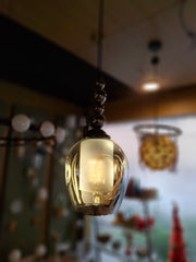 Crystal Glass Antique Vintage Pendant light, Teardrop Hanging Lights