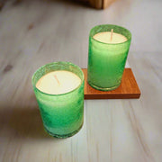 Green Crack Jar Candle set of 2