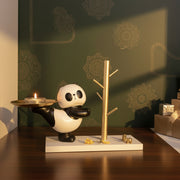 Panda Resin Key Holder with Golden Tray