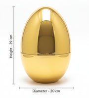 Coral Tree Golden Egg Cutlery Holder – 24-Piece Luxury Gold Flatware Set