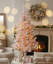Coral Tree Pink Snowy Christmas Tree with Metal Stand – 150 cm