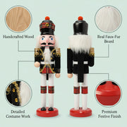 Coral Tree 12 inch Scottish Bagpiper Nutcracker – Wooden Tartan Figurine