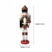 Coral Tree 12 inch Scottish Bagpiper Nutcracker – Wooden Tartan Figurine