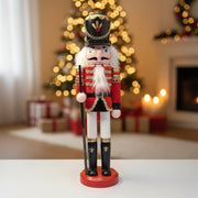 Coral Tree 12inch Royal Guardsman Nutcracker – Wooden Red & Gold Christmas Figurine