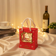 Coral Tree Santa Christmas Gift-Bag LED Light with Music | Festive Table Decor | Battery Operated