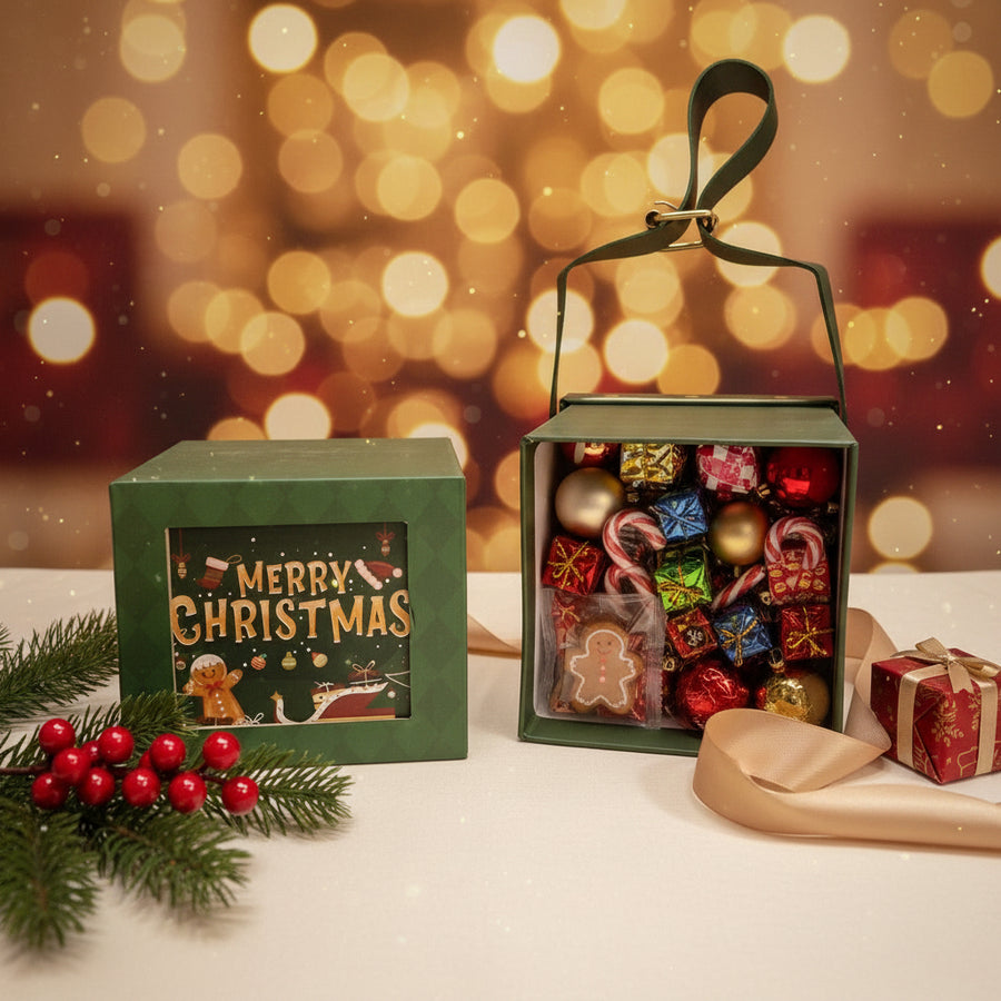 Coral Tree Christmas Gift Box for Kids – 11×10×10 cm