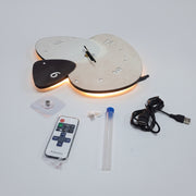 Designer LED Backlit Wall Clock with Remote Control | USB Powered Decorative Clock