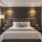 Luxury Crystal Wall Sconce with Built-in LED | Decorative Glass Drop Wall Light