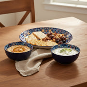 Hand-Painted Ceramic Plate & Bowl Set