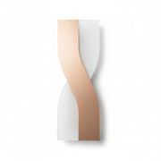 Modern LED Twisted Wall Light Rose Gold | Decorative Indoor Wall Lamp