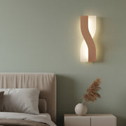Modern LED Twisted Wall Light Rose Gold | Decorative Indoor Wall Lamp