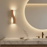 Modern LED Twisted Wall Light Rose Gold | Decorative Indoor Wall Lamp
