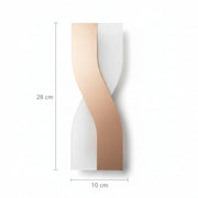Modern LED Twisted Wall Light Rose Gold | Decorative Indoor Wall Lamp