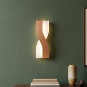 Modern LED Twisted Wall Light Rose Gold | Decorative Indoor Wall Lamp