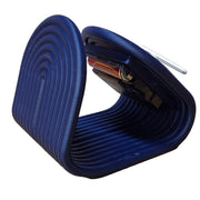 Coral Tree Modern Loop Table Clock | Blue Ribbed Desk Clock | Decorative Clock
