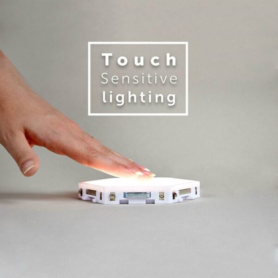 Quantum Touch Sensitive Light, Modular Bedside Lamp (White)