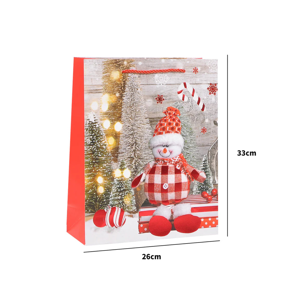 set of 4 Merry Christmas Stylish Paper Bag For Gifting
