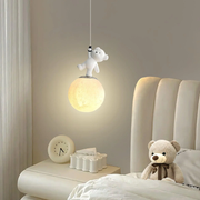 Pendant Kids Room Light with Glowing Light Cartoon Wall Light,