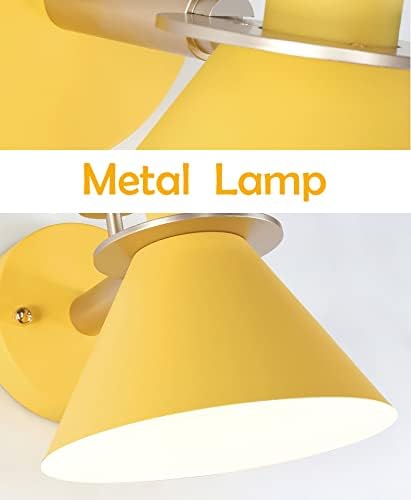 Cone Wall Sconce - Yellow Metal Wall Lamp